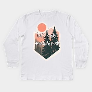 Diamond Mountain Scene Kids Long Sleeve T-Shirt